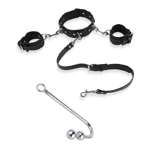 5334 Collar Anal Cuffs Hook Beaded Elegant and with 1122